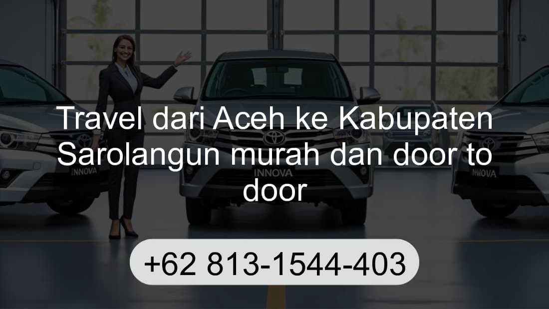 Travel Aceh Kabupaten Sarolangun