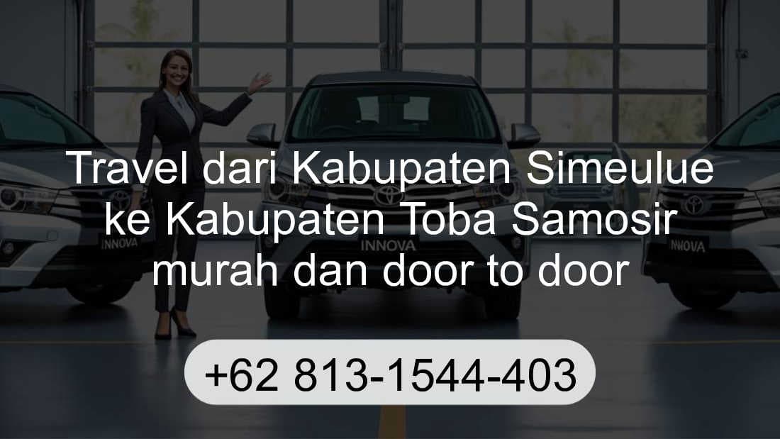 Travel Kabupaten Simeulue Kabupaten Toba Samosir