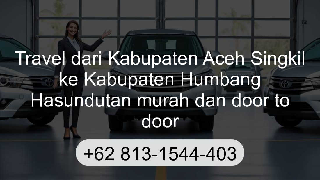 Travel Kabupaten Aceh Singkil Kabupaten Humbang Hasundutan