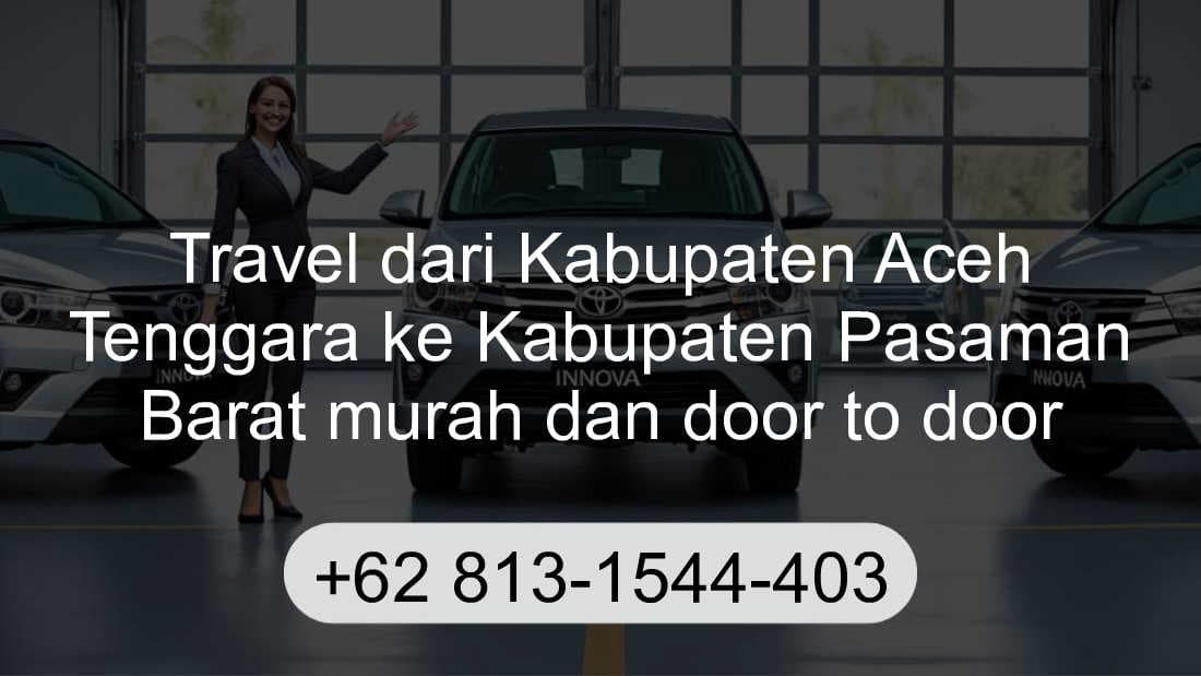 Travel Kabupaten Aceh Tenggara Kabupaten Pasaman Barat