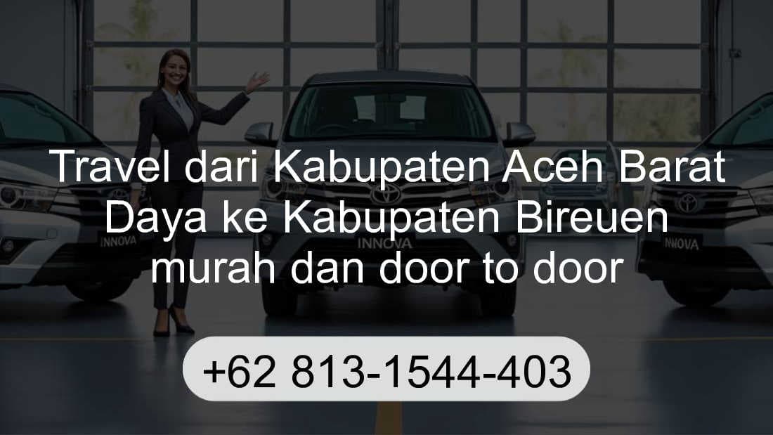 Travel Kabupaten Aceh Barat Daya Kabupaten Bireuen