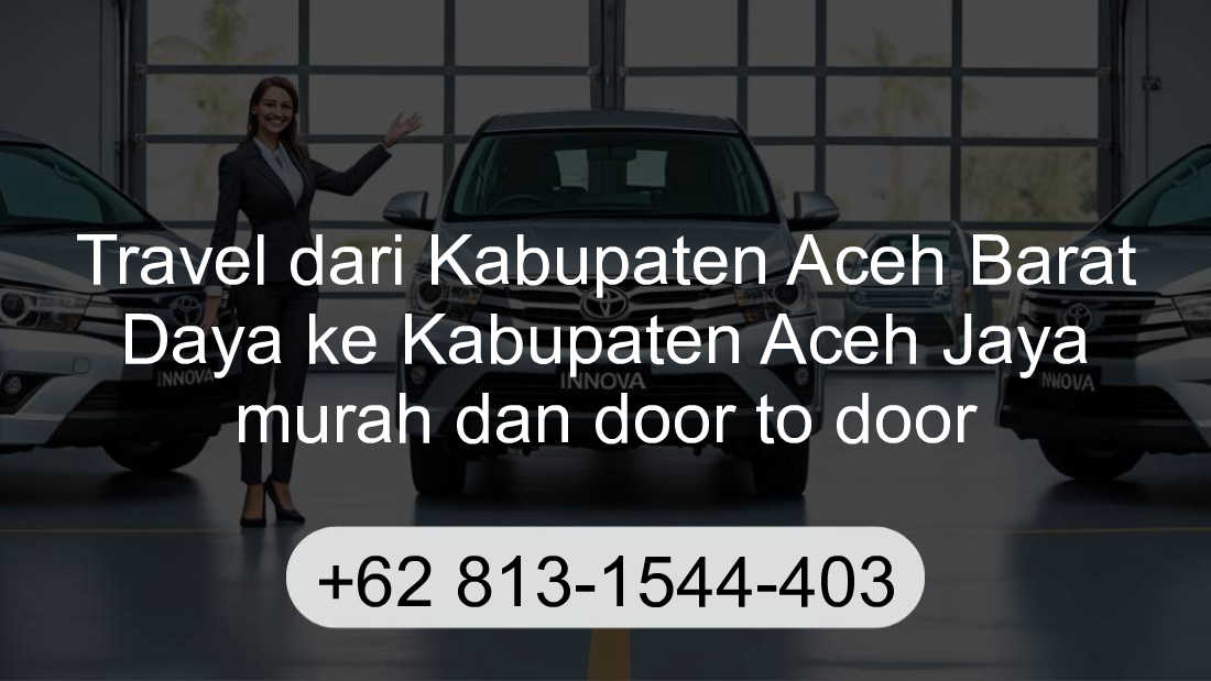 Travel Kabupaten Aceh Barat Daya Kabupaten Aceh Jaya