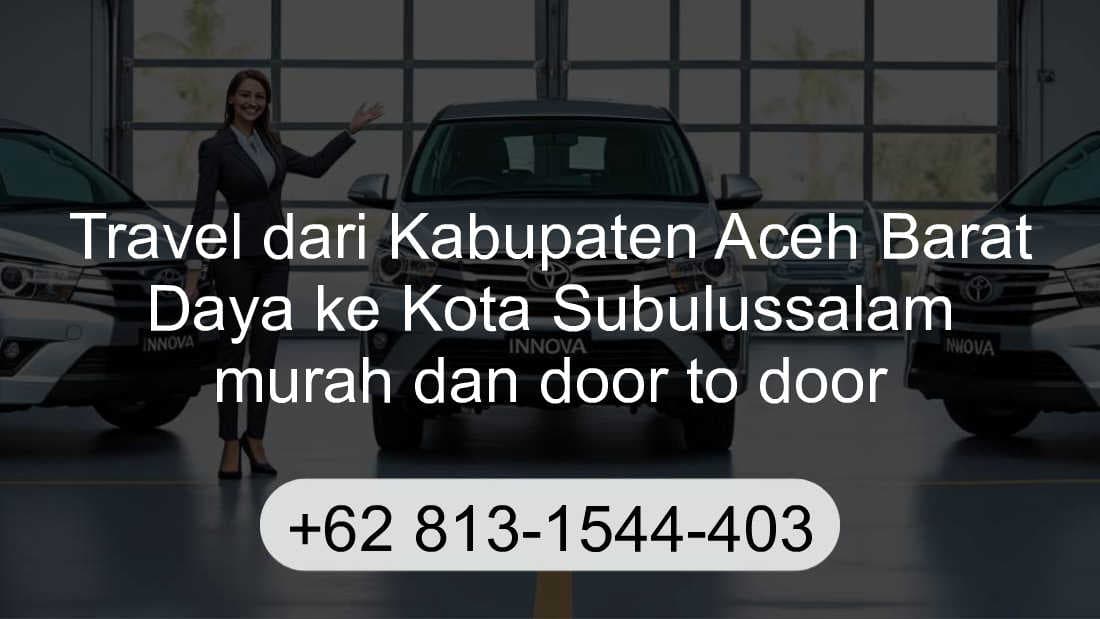 Travel Kabupaten Aceh Barat Daya Kota Subulussalam