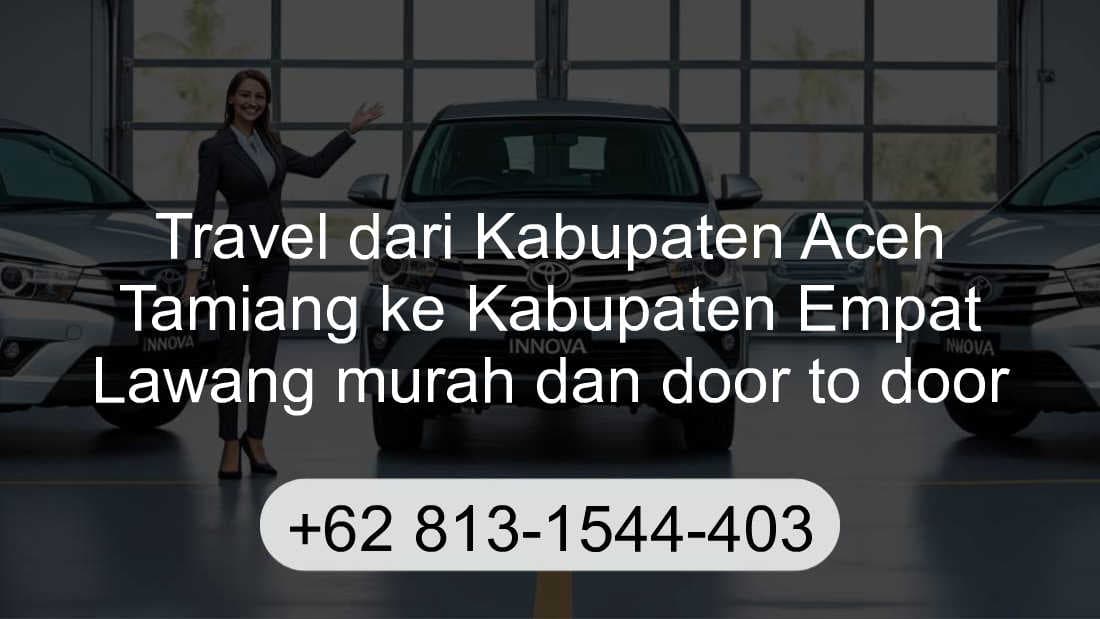 Travel Kabupaten Aceh Tamiang Kabupaten Empat Lawang
