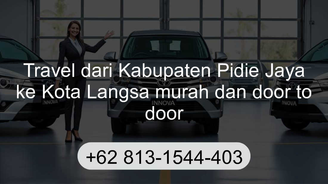 Travel Kabupaten Pidie Jaya Kota Langsa