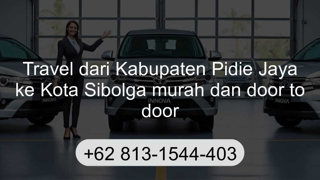 Travel Kabupaten Pidie Jaya Kota Sibolga