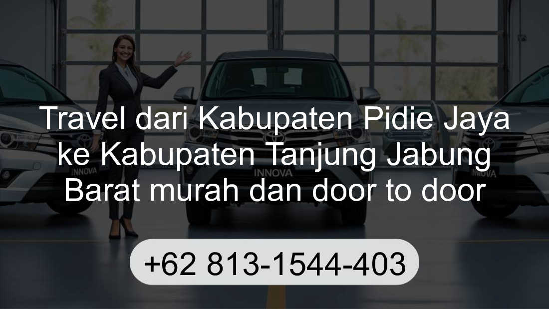 Travel Kabupaten Pidie Jaya Kabupaten Tanjung Jabung Barat