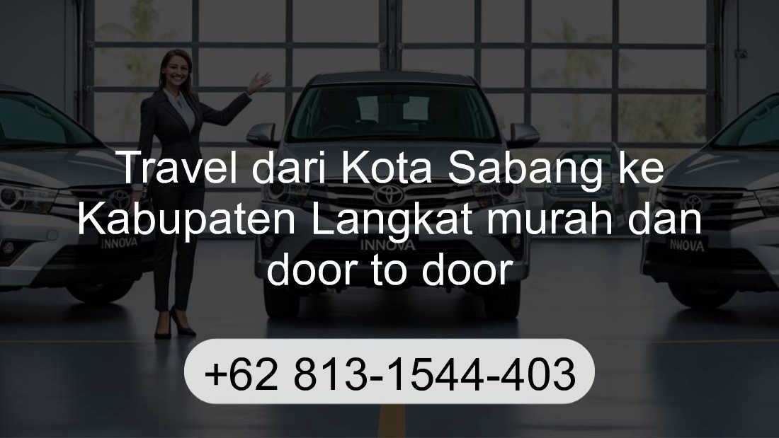 Travel Kota Sabang Kabupaten Langkat