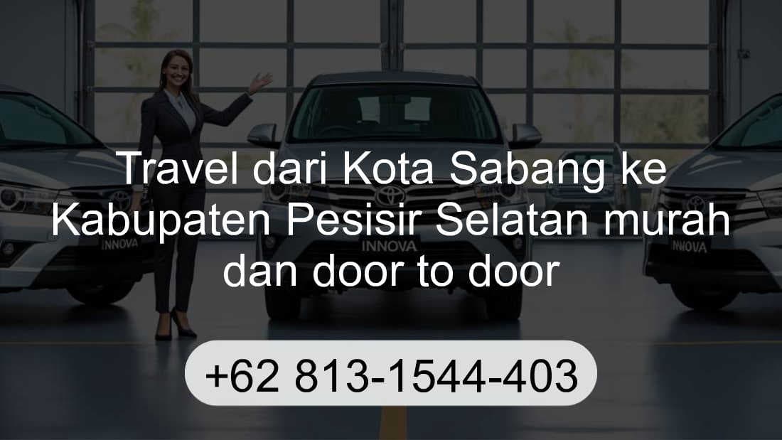 Travel Kota Sabang Kabupaten Pesisir Selatan