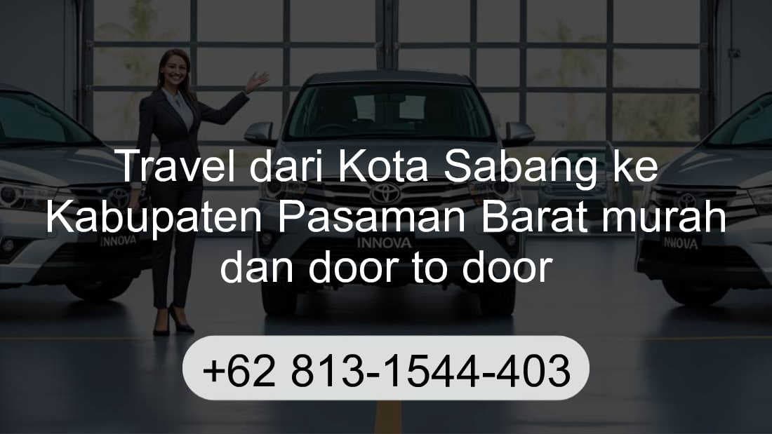 Travel Kota Sabang Kabupaten Pasaman Barat