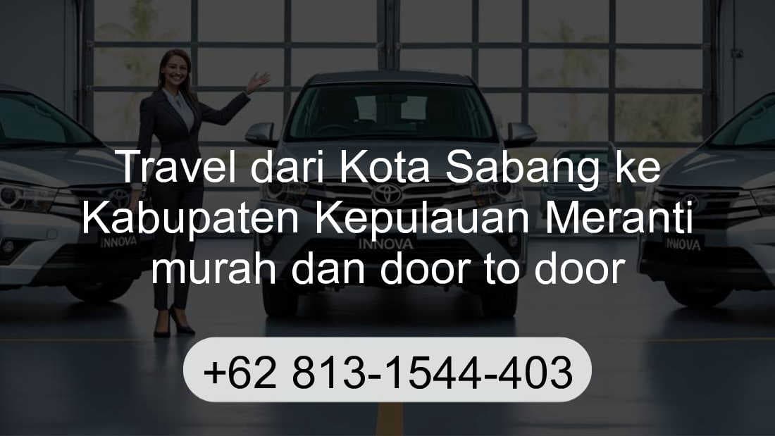 Travel Kota Sabang Kabupaten Kepulauan Meranti