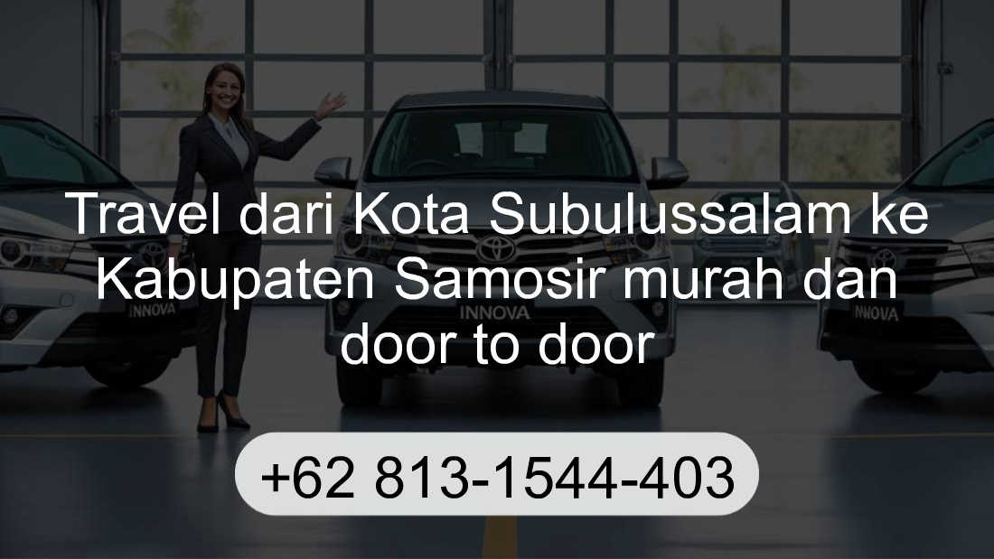 Travel Kota Subulussalam Kabupaten Samosir