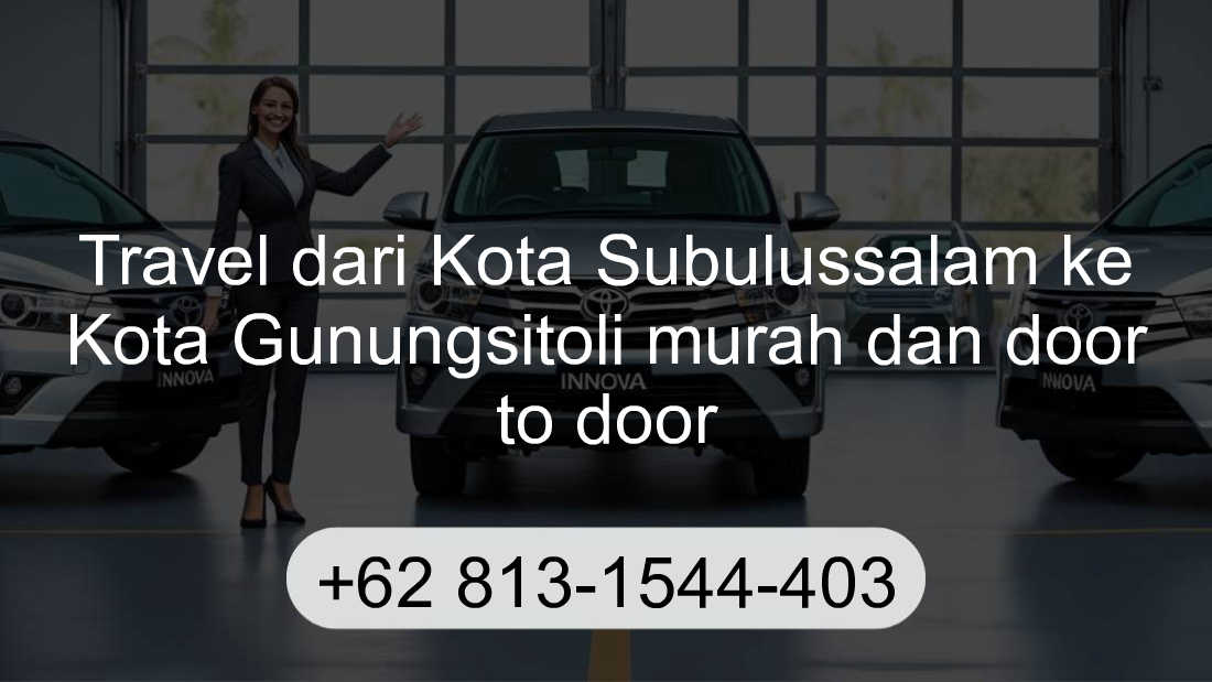 Travel Kota Subulussalam Kota Gunungsitoli