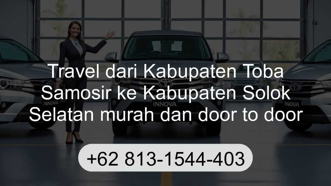 Travel Kabupaten Toba Samosir Kabupaten Solok Selatan
