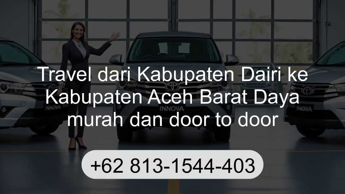 Travel Kabupaten Dairi Kabupaten Aceh Barat Daya