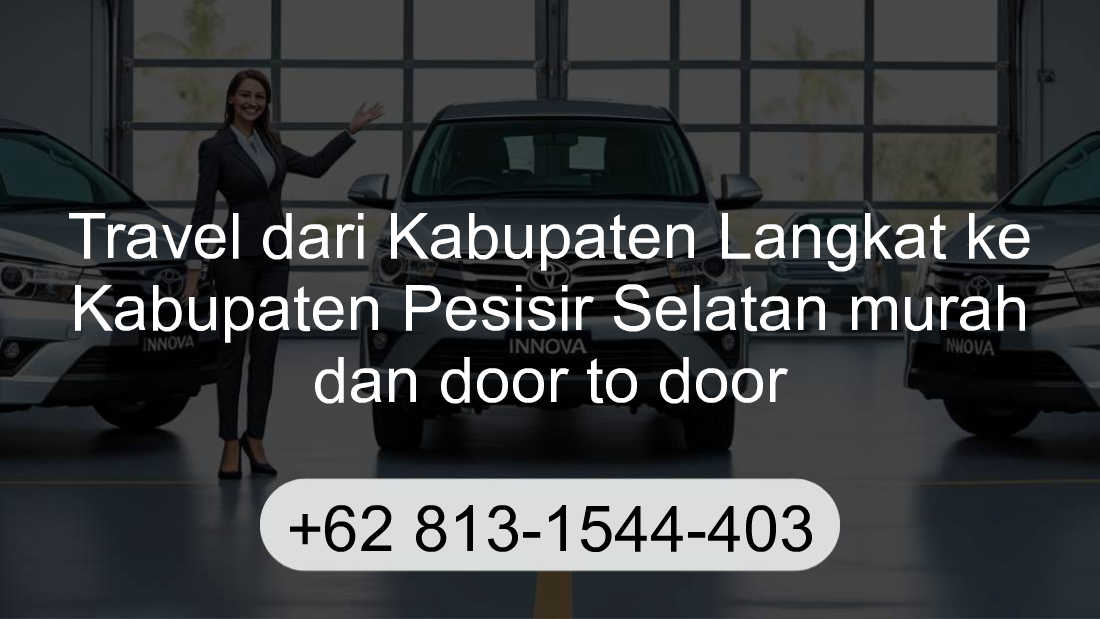 Travel Kabupaten Langkat Kabupaten Pesisir Selatan