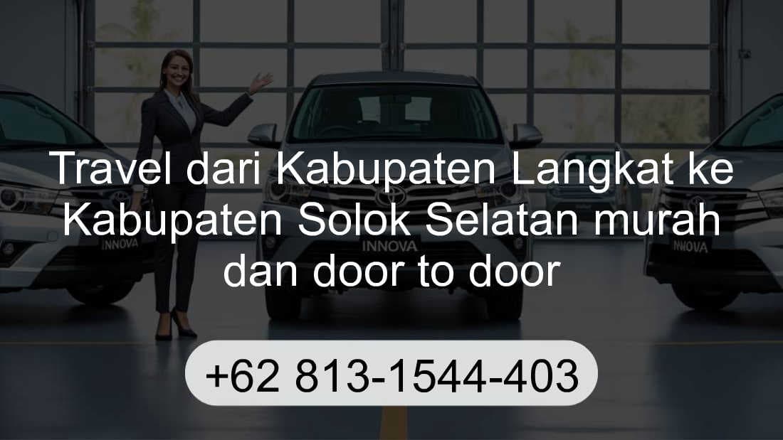 Travel Kabupaten Langkat Kabupaten Solok Selatan