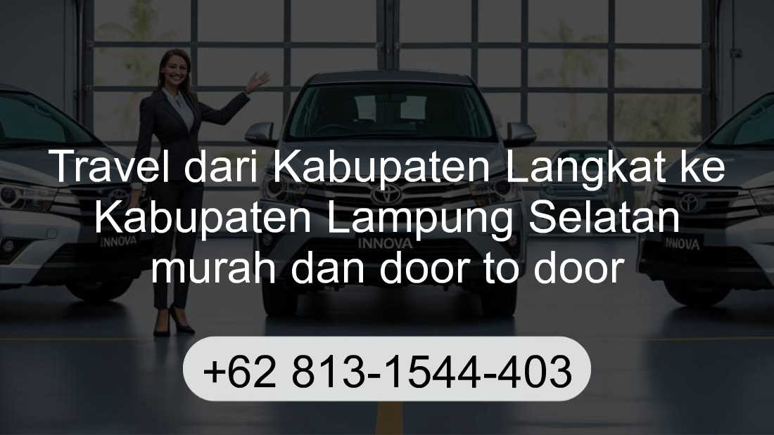 Travel Kabupaten Langkat Kabupaten Lampung Selatan