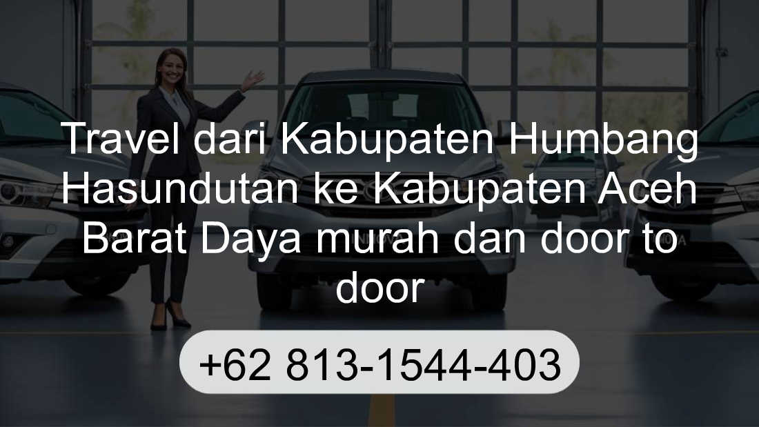 Travel Kabupaten Humbang Hasundutan Kabupaten Aceh Barat Daya