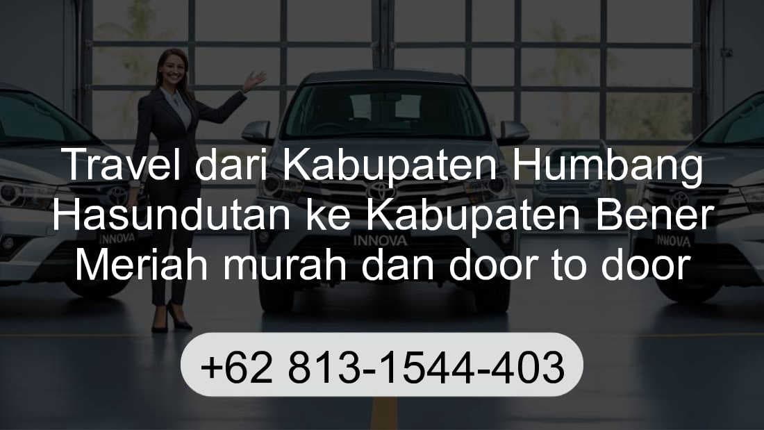 Travel Kabupaten Humbang Hasundutan Kabupaten Bener Meriah