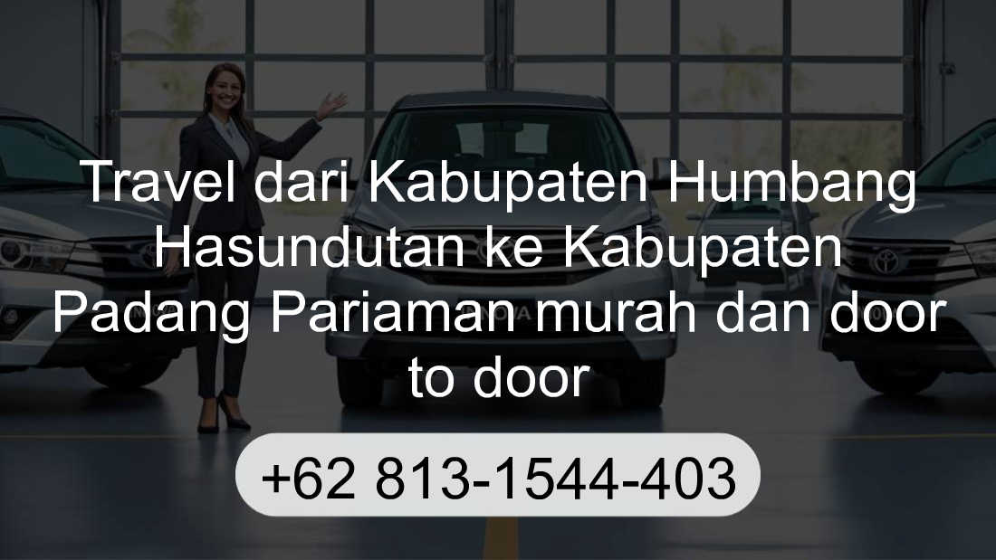 Travel Kabupaten Humbang Hasundutan Kabupaten Padang Pariaman
