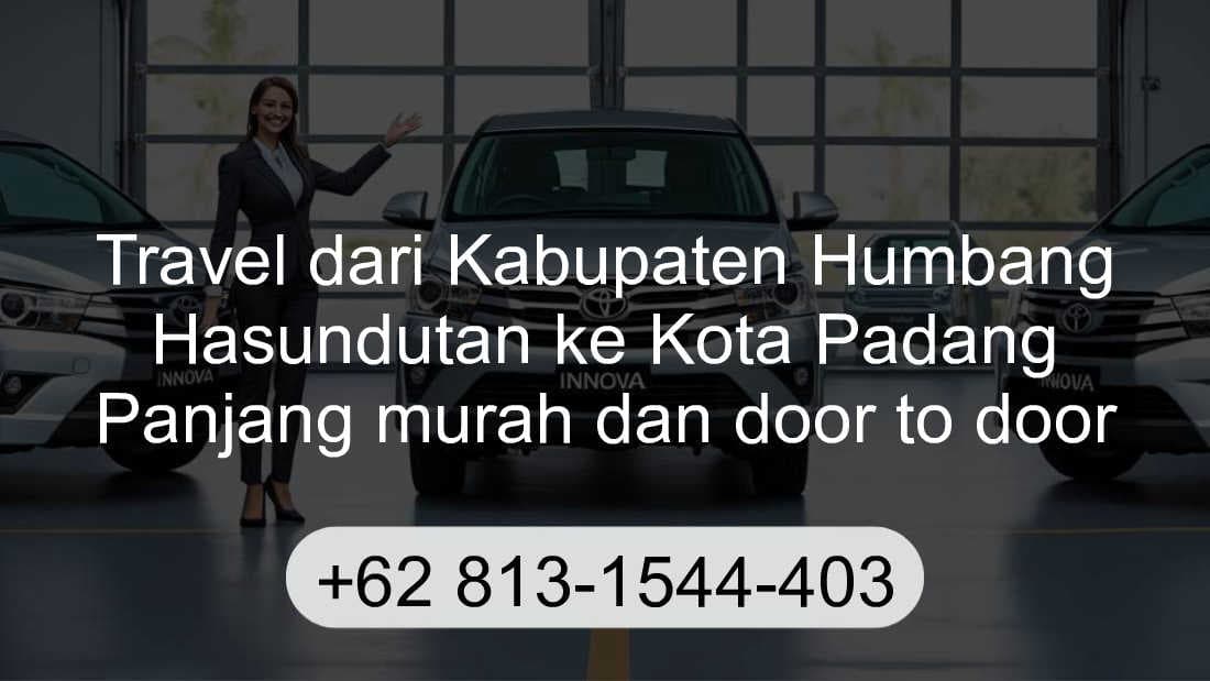 Travel Kabupaten Humbang Hasundutan Kota Padang Panjang