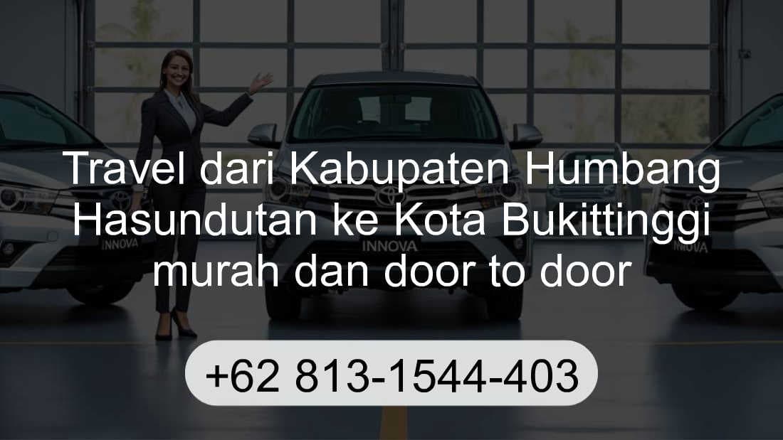 Travel Kabupaten Humbang Hasundutan Kota Bukittinggi