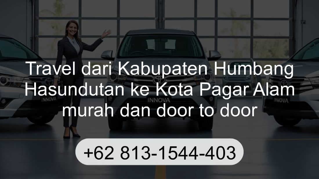 Travel Kabupaten Humbang Hasundutan Kota Pagar Alam