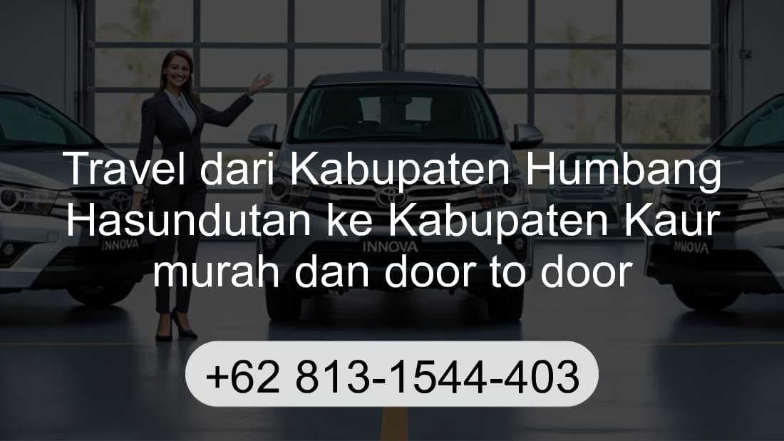 Travel Kabupaten Humbang Hasundutan Kabupaten Kaur