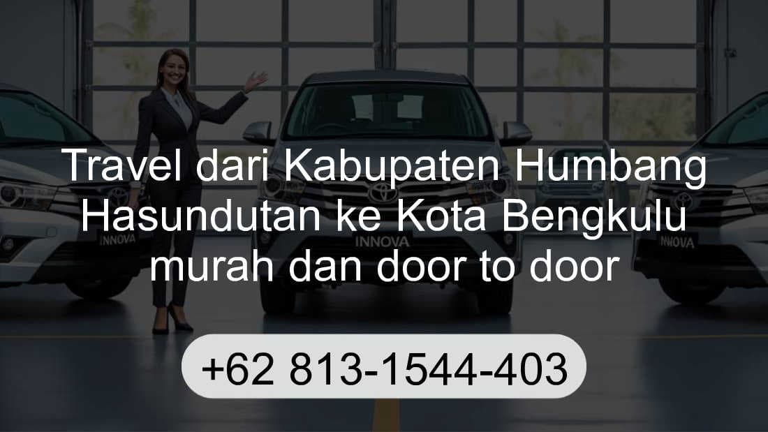 Travel Kabupaten Humbang Hasundutan Kota Bengkulu