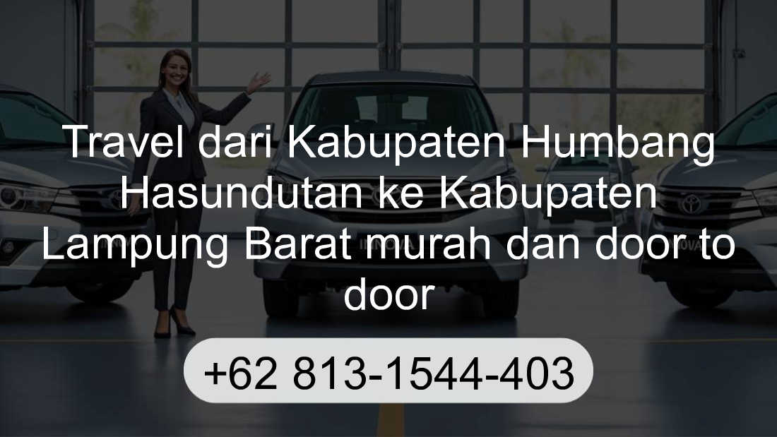 Travel Kabupaten Humbang Hasundutan Kabupaten Lampung Barat