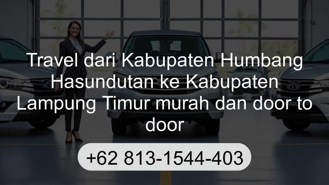 Travel Kabupaten Humbang Hasundutan Kabupaten Lampung Timur