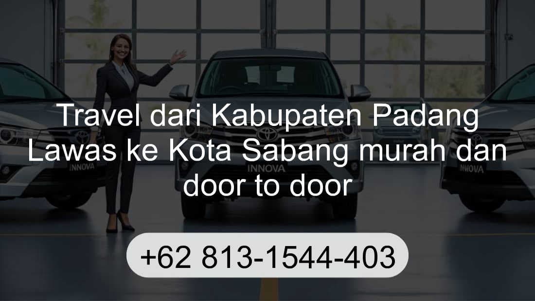 Travel Kabupaten Padang Lawas Kota Sabang