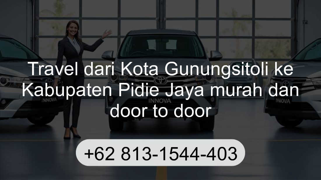 Travel Kota Gunungsitoli Kabupaten Pidie Jaya