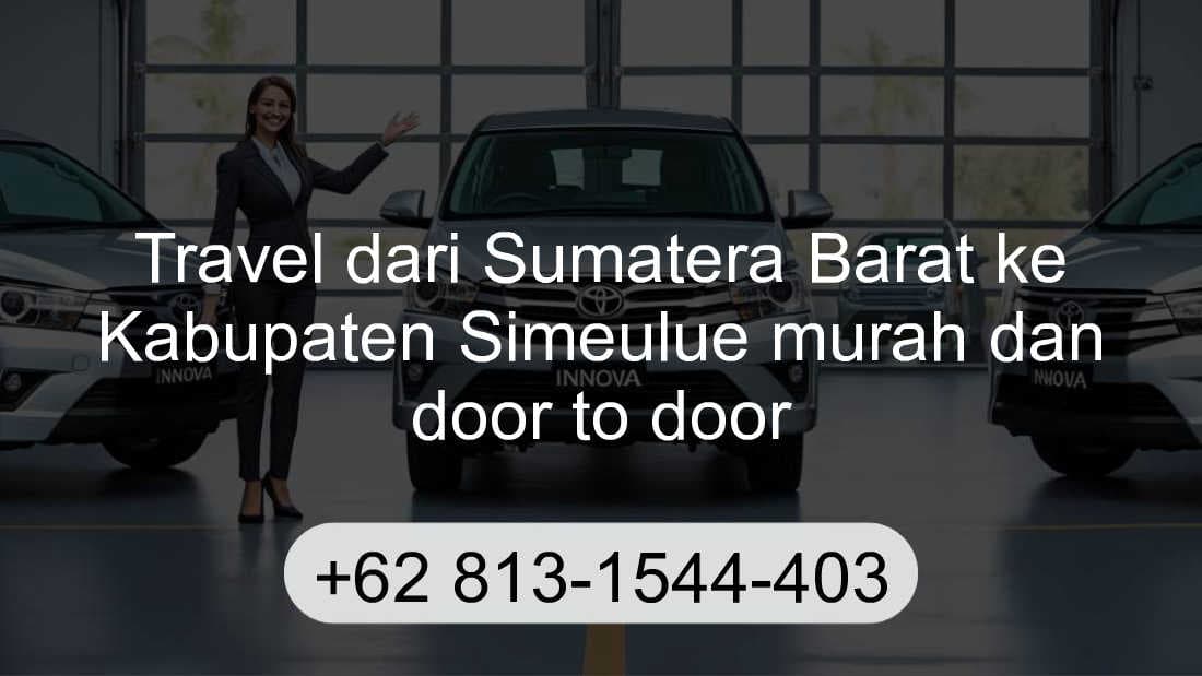 Travel Sumatera Barat Kabupaten Simeulue