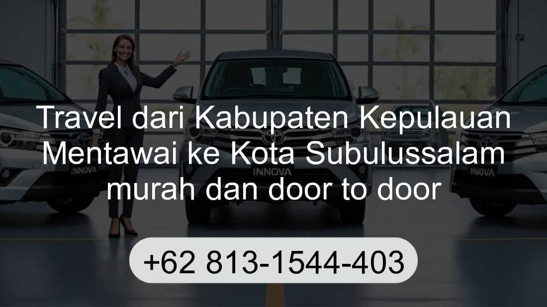 Travel Kabupaten Kepulauan Mentawai Kota Subulussalam