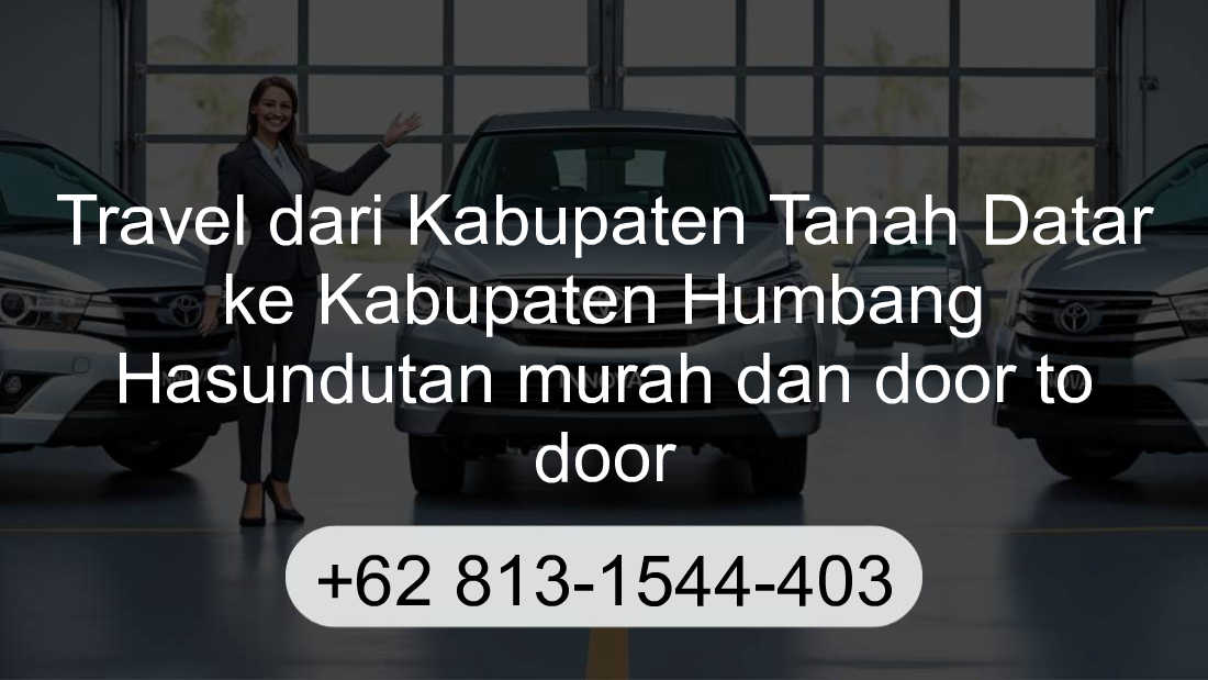 Travel Kabupaten Tanah Datar Kabupaten Humbang Hasundutan