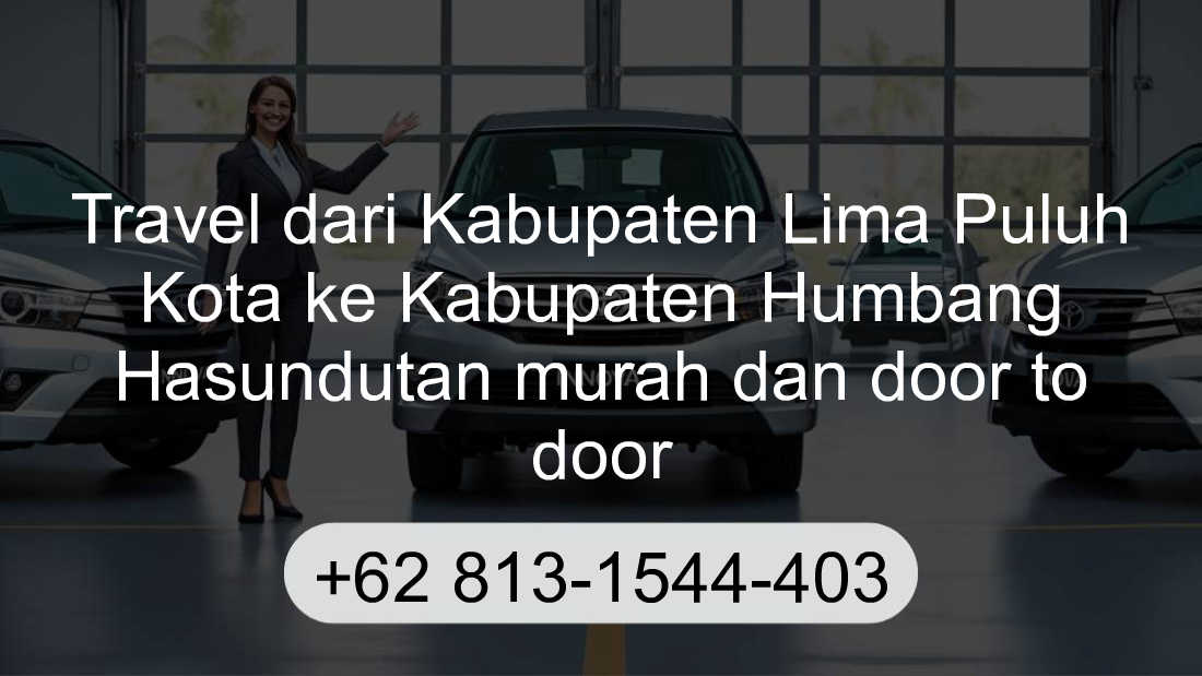 Travel Kabupaten Lima Puluh Kota Kabupaten Humbang Hasundutan