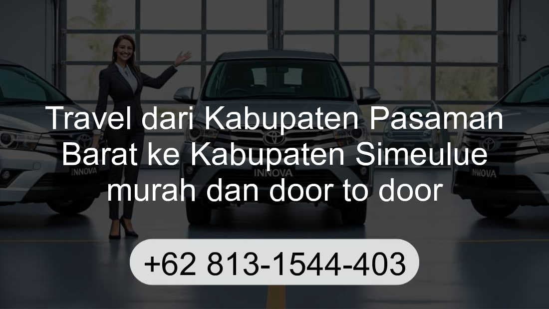 Travel Kabupaten Pasaman Barat Kabupaten Simeulue