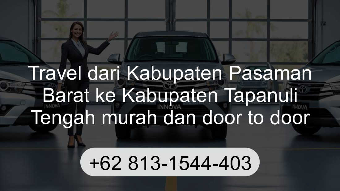 Travel Kabupaten Pasaman Barat Kabupaten Tapanuli Tengah