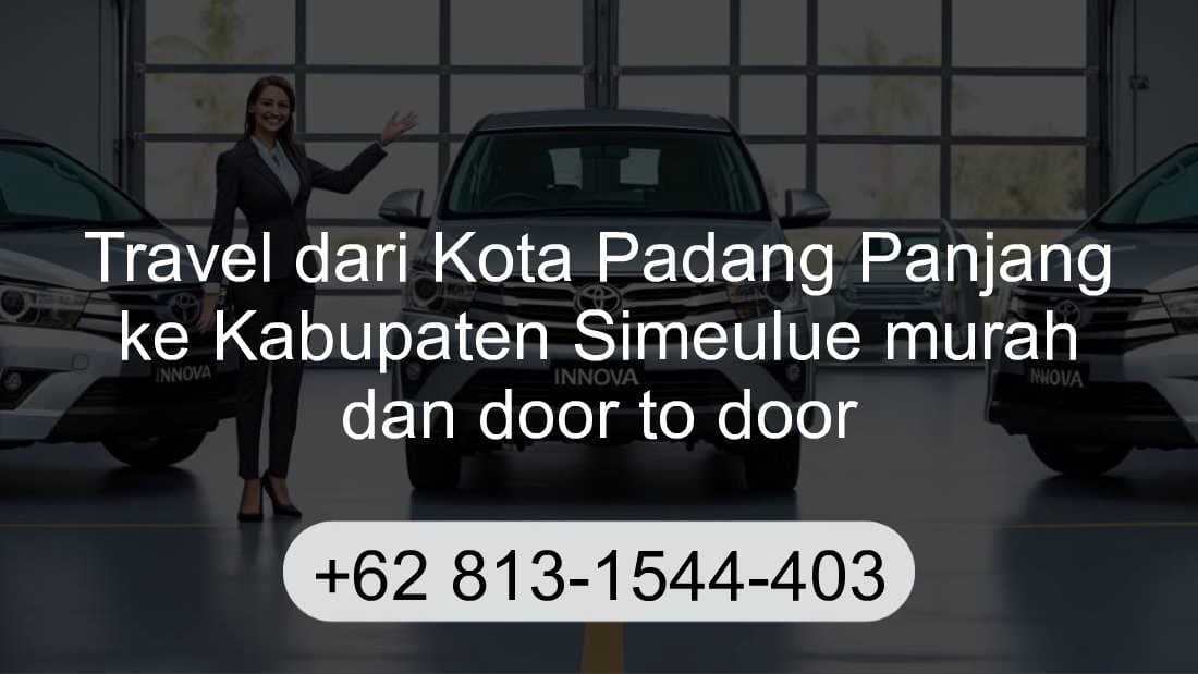 Travel Kota Padang Panjang Kabupaten Simeulue