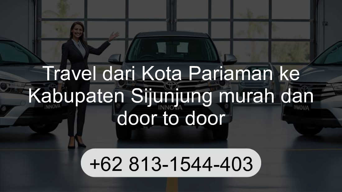 Travel Kota Pariaman Kabupaten Sijunjung