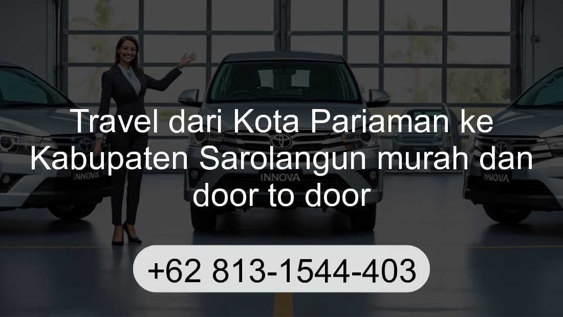 Travel Kota Pariaman Kabupaten Sarolangun