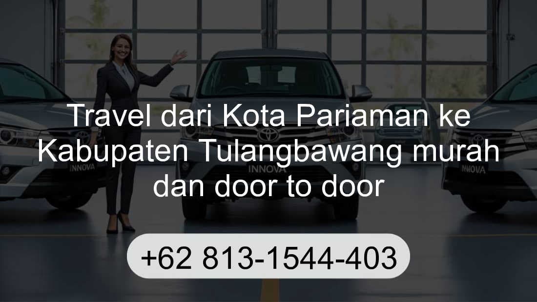Travel Kota Pariaman Kabupaten Tulangbawang