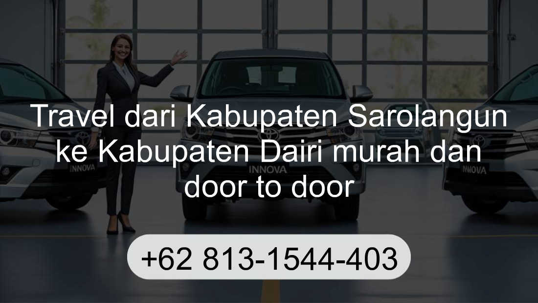 Travel Kabupaten Sarolangun Kabupaten Dairi