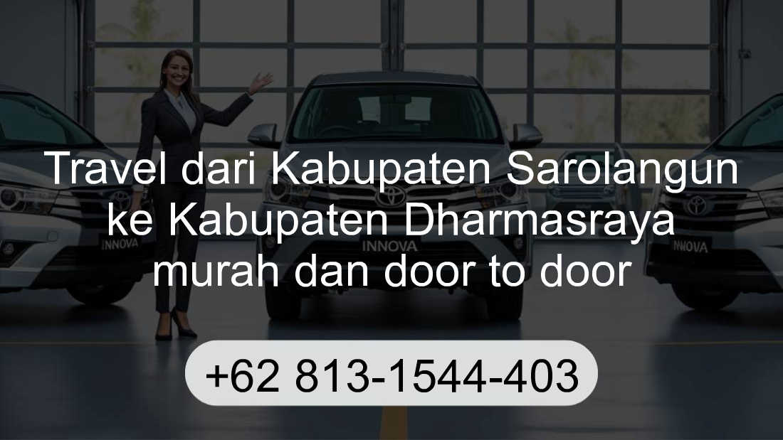 Travel Kabupaten Sarolangun Kabupaten Dharmasraya