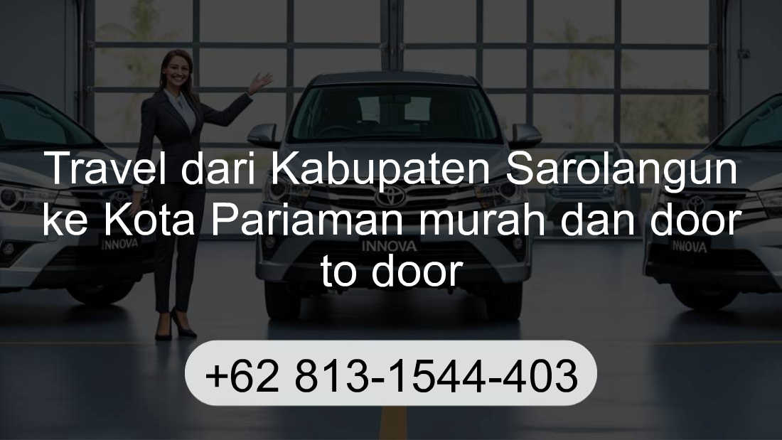 Travel Kabupaten Sarolangun Kota Pariaman