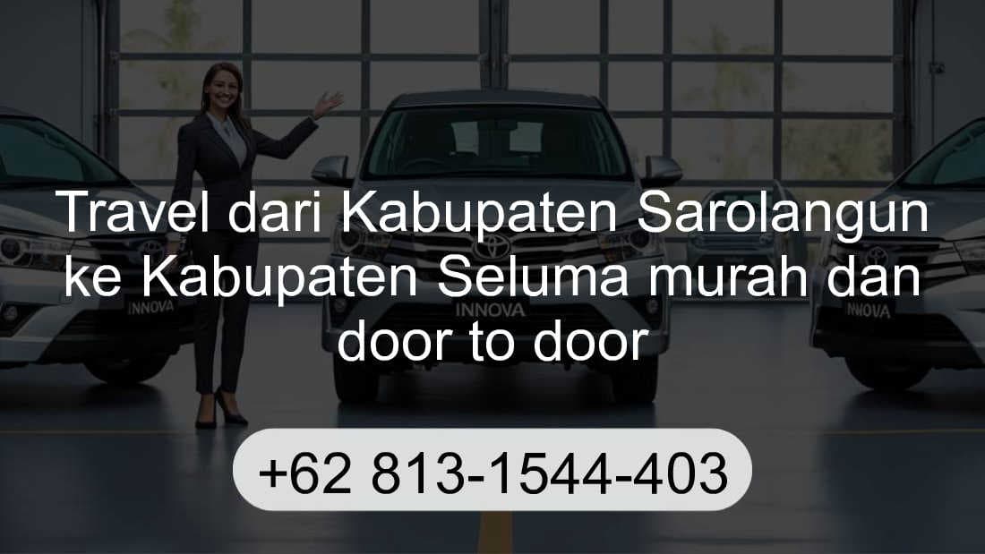 Travel Kabupaten Sarolangun Kabupaten Seluma