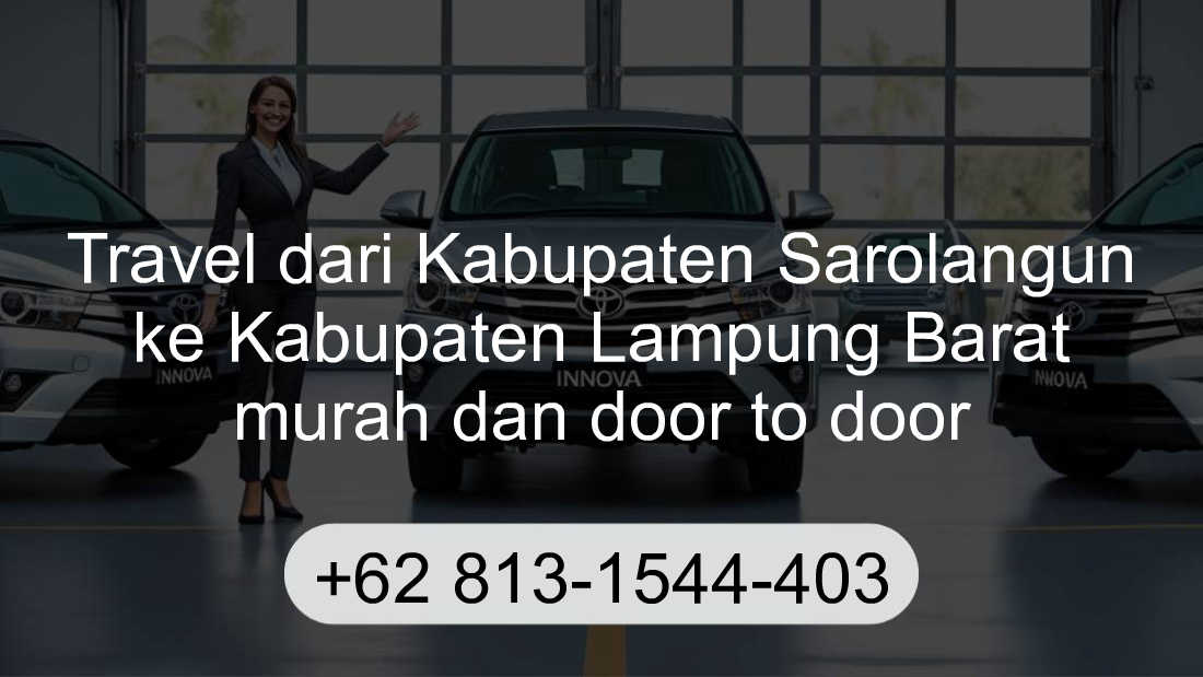 Travel Kabupaten Sarolangun Kabupaten Lampung Barat