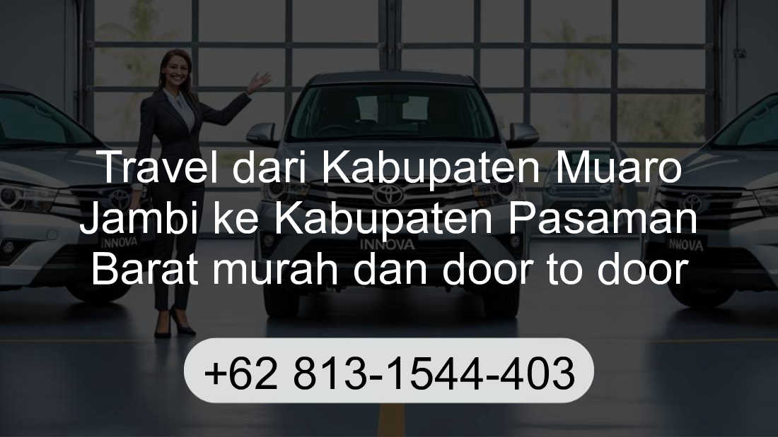 Travel Kabupaten Muaro Jambi Kabupaten Pasaman Barat